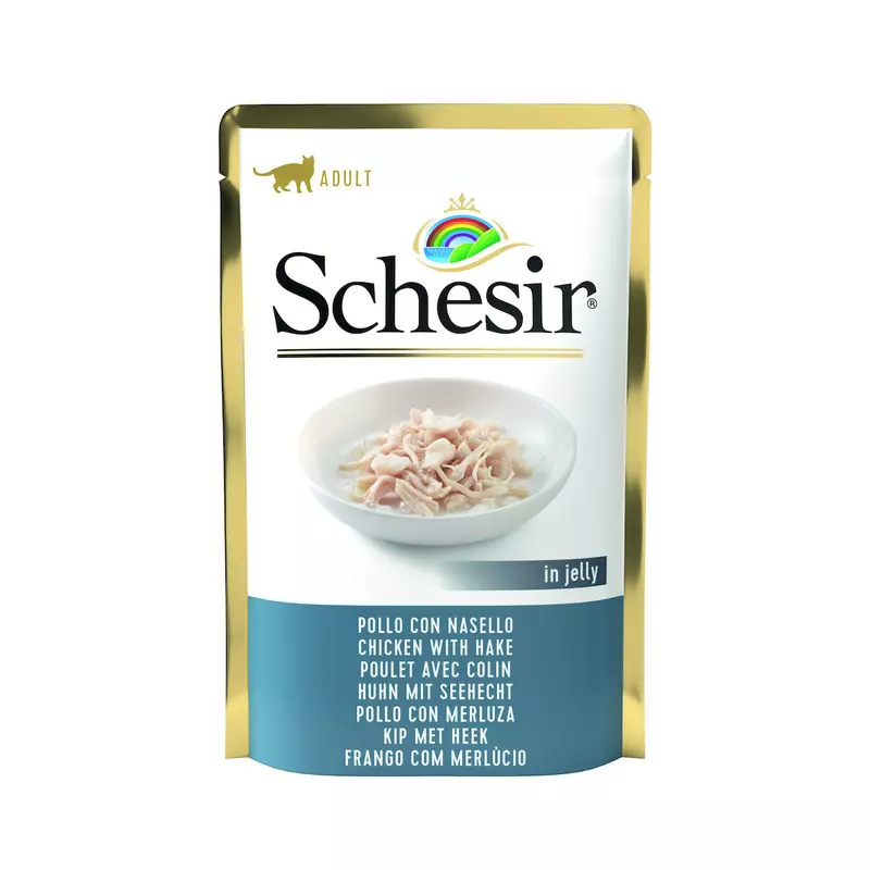 Schesir Jelly PIŠČANEC z OSLIČEM 85g