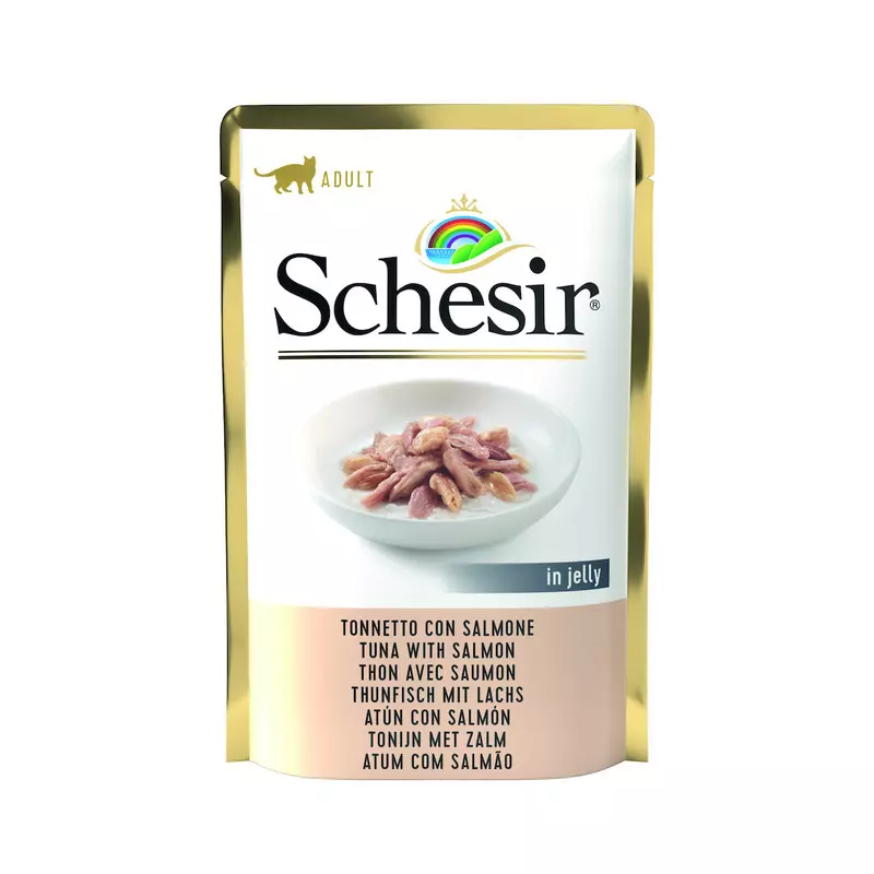 Schesir Jelly TUNINA z LOSOSOM 85g