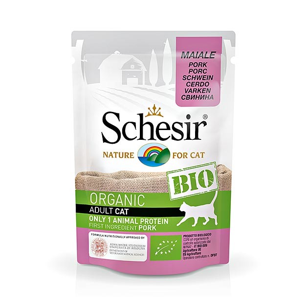 Schesir Cat BIO Organic SVINJINA 85g