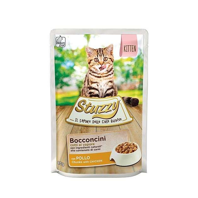 Stuzzy Bocconcini KITTEN PIŠČANEC 85g