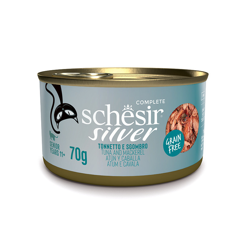 Schesir SILVER  fileji v juhi TUNA s SKUŠO 70g