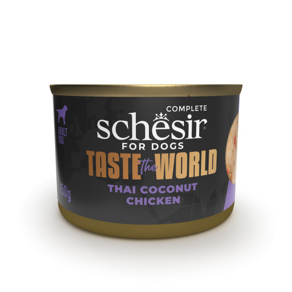 Schesir TASTE THE WORLD fileji v juhi PIŠČANEC THAI s KOKOSOM 150g