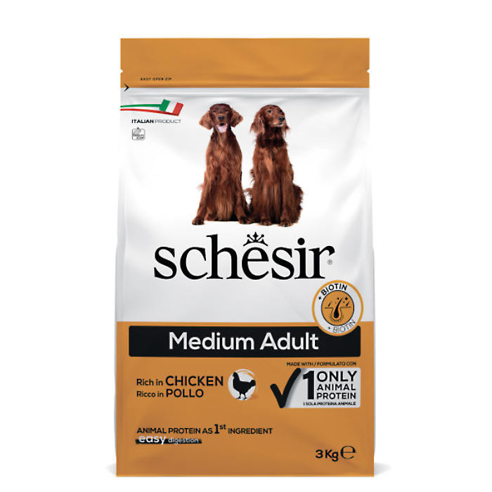 Schesir Dog MEDIUM ADULT piščanec