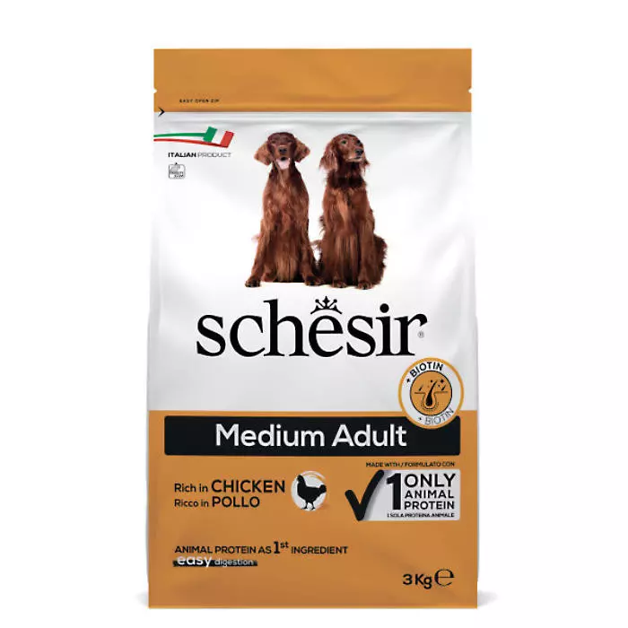 Schesir Dog MEDIUM ADULT piščanec