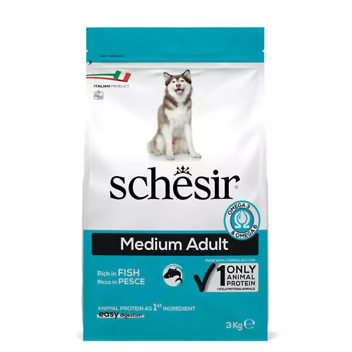 Schesir Dog-MEDIUM ADULT riba