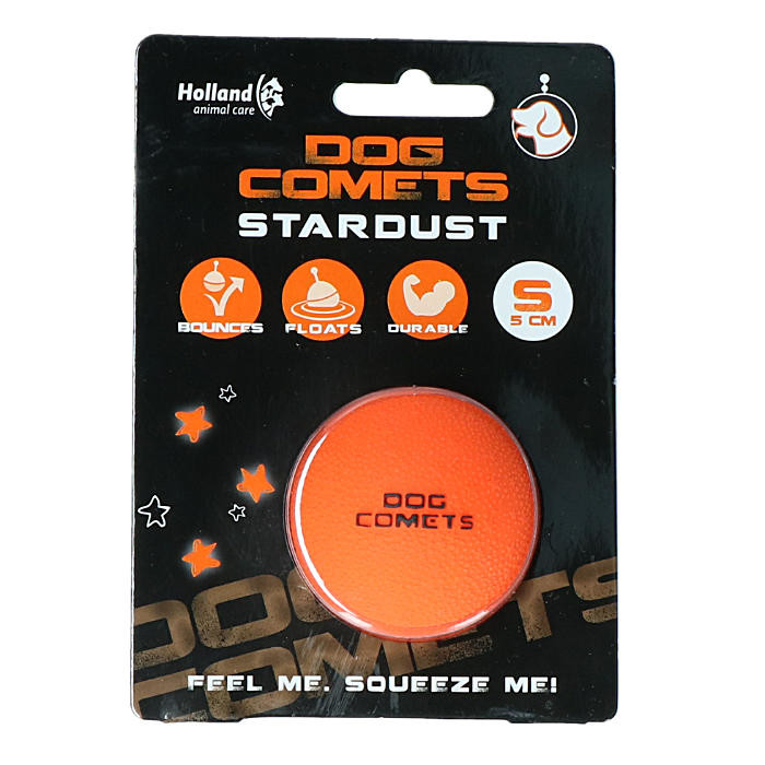 ŽOGA Dog Comets STARDUST oranžna S