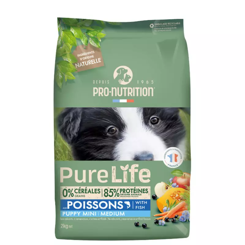 NOVO Pure Life PUPPY MINI & MEDIUM brez žit in glutena