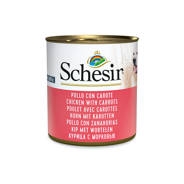 Schesir Dog PIŠČANEC s KORENJEM 285g