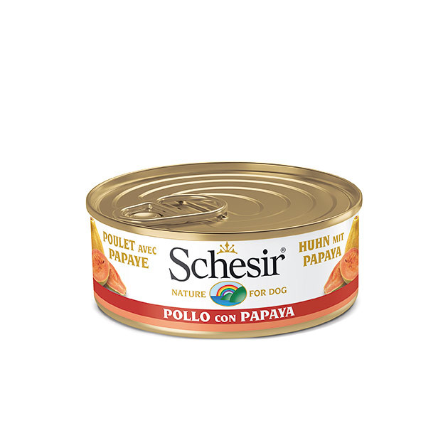 Schesir Dog Fruit PIŠČANEC in PAPAJA 150g