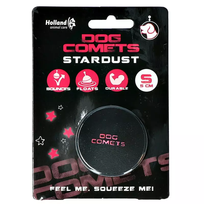 ŽOGA Dog Comets STARDUST črno-pink S