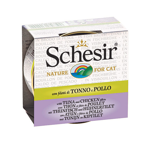 Schesir Cat Cooking broth TUNINA s PIŠČANČJIMI FILEJI 70g