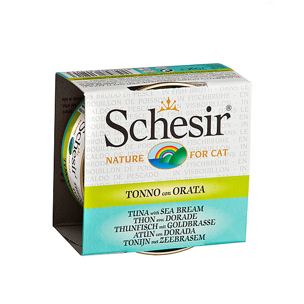 Schesir Cat Cooking broth TUNINA z ORADO 70g