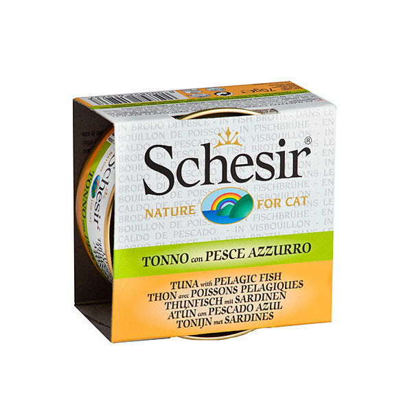 Schesir Cat Cooking broth TUNINA s SARDELAMI 70g